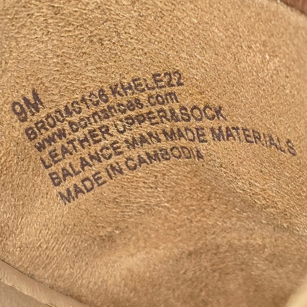 NWT BORN‎ Nellie Comfort Tan Leather Mary Jane Wedge Jane Size 9